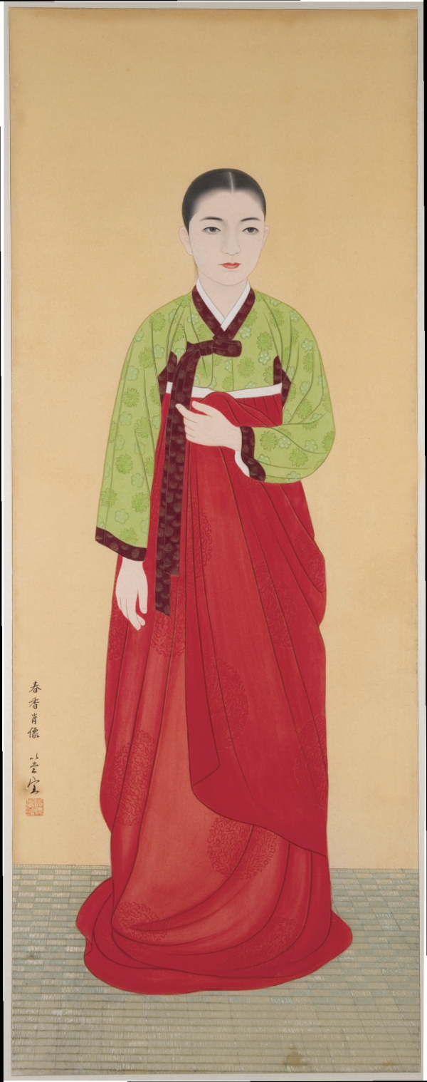 이당 김은호, 춘향초상, 133 × 52.5 cm, 비단에 채색, 1960년대사진제공. 코리아나미술관