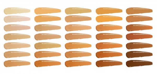 한국콜마가 개발한 35개의 피부색 표현이 가능한 리퀴드파운데이션 ⓒ한국콜마