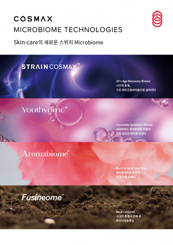 코스맥스가 개발한 피부 마이크로바이옴 기술 브랜딩 포스터 ⓒ코스맥스