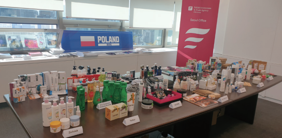 폴란드 무역·투자대표부 서울사무소는 2020년 11월 사무실에 폴란드 화장품 쇼룸을 마련하는 등 폴란드 화장품 산업 홍보에 집중하고 있다. ⓒ폴란드 무역·투자대표부 서울사무소