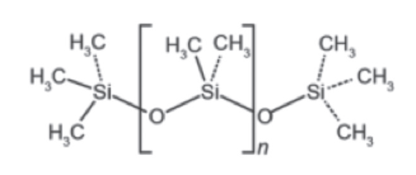 그림 1. Traditional representation of polydimethylsiloxanes