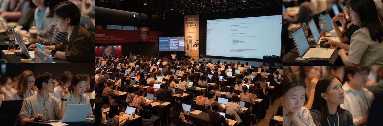 K-뷰티 Top 100 기업 담당자를 대상으로 진행된 trendier AI Bootcamp in Seoul 2025